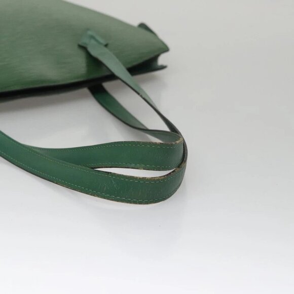 LOUIS VUITTON Epi Saint Jacques Poignees Long Bag Green - Picture 7 of 15